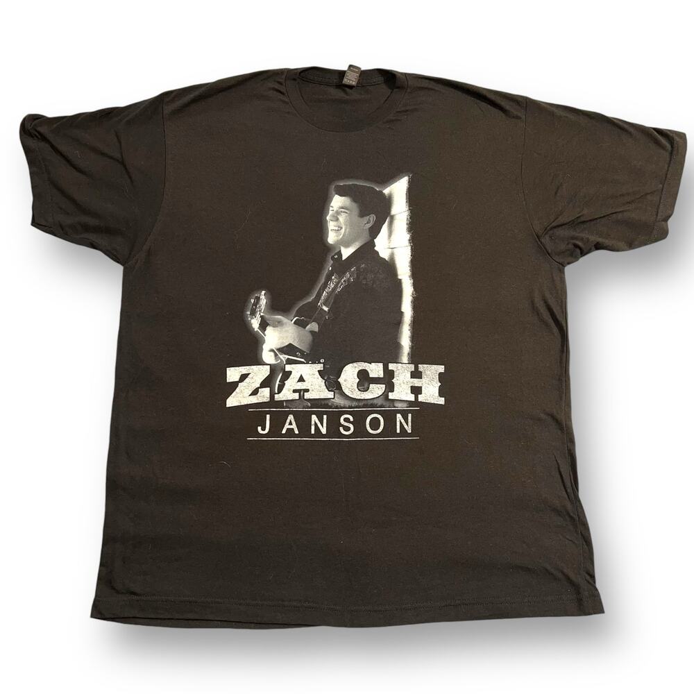 Zach Janson T Shirt XL Black Tultex Music Artist Singer Songwriter Graphic Tee